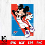 Oklahoma City Thunder Mickey Minne 6 Nba Svg Eps Dxf Png File, NBA svg, Digital Download, Instant Download