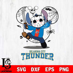 Oklahoma City Thunder Stitch jason voorhees Halloween Svg Eps Dxf Png File, Digital Download, Instant Download