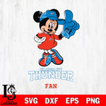 Oklahoma City Thunder #1 Fan Minnie Mouse Svg Eps Dxf Png File, Digital Download, Instant Download