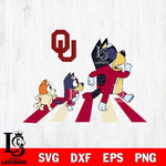 Oklahoma Sooners Bluey 6 Svg Eps Dxf Png File, Digital Download, Instant Download