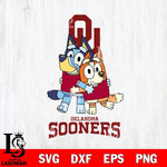 Oklahoma Sooners Bluey & Bingo 3 Svg Eps Dxf Png File, NCAA svg, Digital Download, Instant Download