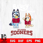 Oklahoma Sooners Bluey & Bingo 4 Svg Eps Dxf Png File, NCAA svg, Digital Download, Instant Download