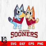 Oklahoma Sooners Bluey & Bingo 5 Svg Eps Dxf Png File, NCAA svg, Digital Download, Instant Download