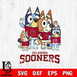 Oklahoma Sooners Bluey & Bingo 7 Svg Eps Dxf Png File, NCAA svg, Digital Download, Instant Download