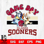 Oklahoma Sooners Bluey & Bingo 9 Svg Eps Dxf Png File, NCAA svg, Digital Download, Instant Download