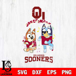 Oklahoma Sooners Bluey Bingo Dance Mode Svg Eps Dxf Png File, NCAA svg, Digital Download, Instant Download