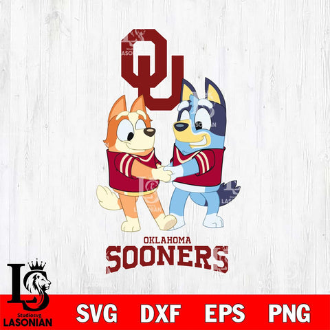 Oklahoma Sooners Bluey Chilli Dance Svg Eps Dxf Png File, Digital Download, Instant Download