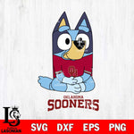 Oklahoma Sooners Bluey Styles Football Svg Eps Dxf Png File,NCAA Svg Files,Bluey svg ,Digital Download ,Instant Download, Cricut File