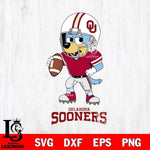 Oklahoma Sooners Bluey rugby Svg Eps Dxf Png File, Digital Download ,Instant Download, Cricut File