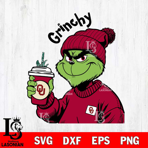 Oklahoma Sooners Boujee Grinch 10 Svg Eps Dxf Png File, Digital Download, Instant Download