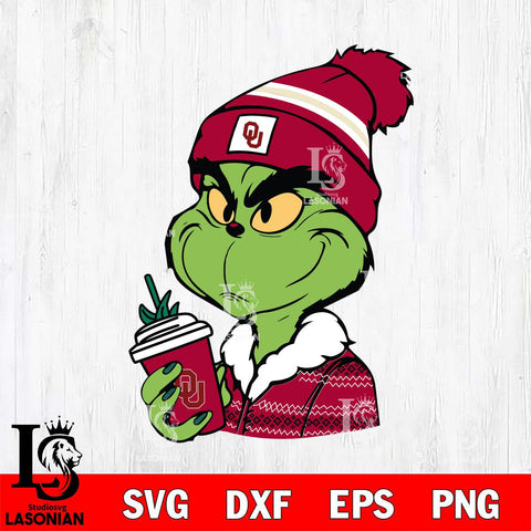 Oklahoma Sooners Boujee Grinch Svg Eps Dxf Png File, Digital Download, Instant Download