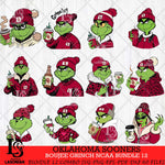 Oklahoma Sooners Boujee Grinch NCAA Bundle 12 SVG Eps Dxf Png File, Digital Download, Instant Download