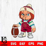 Oklahoma Sooners Chucky Horror 6 Svg Eps Dxf Png File, NCAA svg, Digital Download, Instant Download