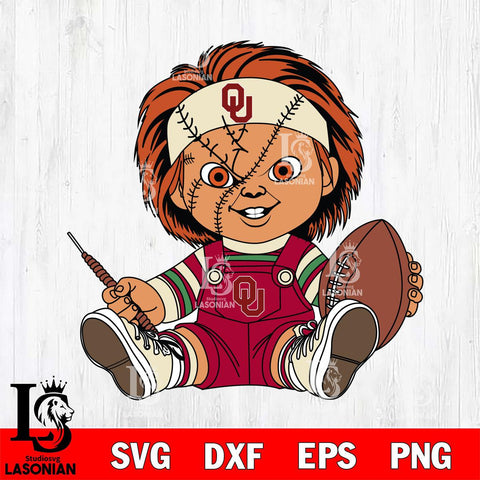 Oklahoma Sooners Chucky Horror 9 Svg Eps Dxf Png File, NCAA svg, Digital Download, Instant Download