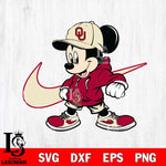 Oklahoma Sooners Cool Mickey Mouse Svg Eps Dxf Png File, NCAA svg, Digital Download, Instant Download