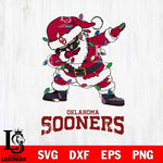 Oklahoma Sooners Dabbing Santa Claus Ugly Christmas Svg dxf eps png pdf file,NCAA svg,Digital Download,Cricut file