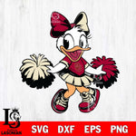 Oklahoma Sooners Daisy Duck Cheerleader Svg Eps Dxf Png File, NCAA svg, Digital Download, Instant Download