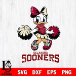 Oklahoma Sooners Daisy Duck Cheerleader Disney, Svg Eps Dxf Png File, Digital Download