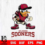 Oklahoma Sooners Donal Duck Disney, Svg Eps Dxf Png File, Digital Download