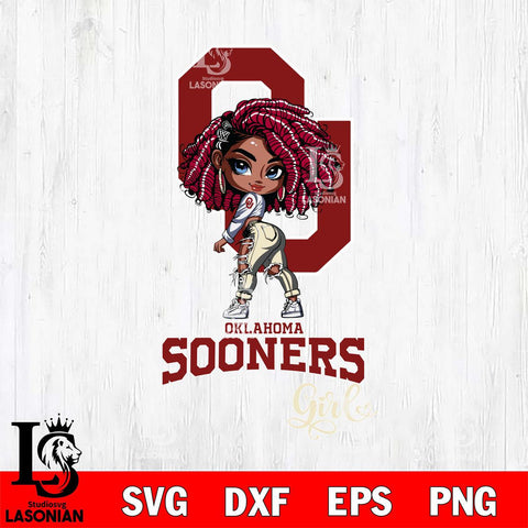 Oklahoma Sooners Fan Girl Svg Eps Dxf Png File, Digital Download, Instant Download