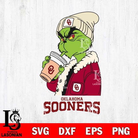 Oklahoma Sooners Grinch Bougie Football Svg Eps Dxf Png File, Digital Download, Instant Download