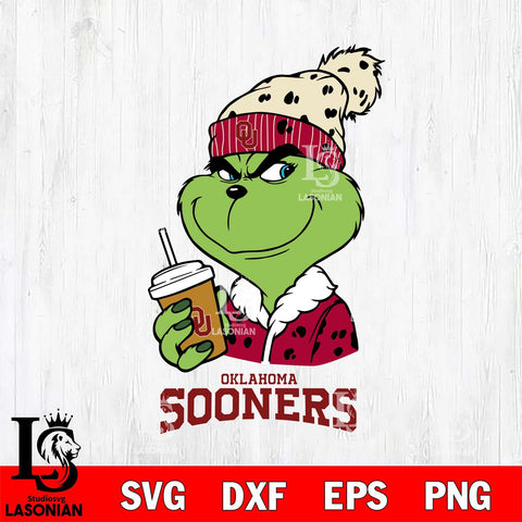 Oklahoma Sooners Grinch hat Svg Eps Dxf Png File, Digital Download, Instant Download