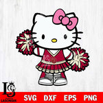 Oklahoma Sooners Hello Kitty Cheerleader 11 Svg Eps Dxf Png File, Digital Download, Instant Download