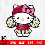 Oklahoma Sooners Hello Kitty Cheerleader 5 Svg Eps Dxf Png File, Digital Download, Instant Download