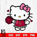 Oklahoma Sooners Hello Kitty Cheerleader 6 Svg Eps Dxf Png File, Digital Download, Instant Download