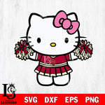 Oklahoma Sooners Hello Kitty Cheerleader 9 Svg Eps Dxf Png File, Digital Download, Instant Download