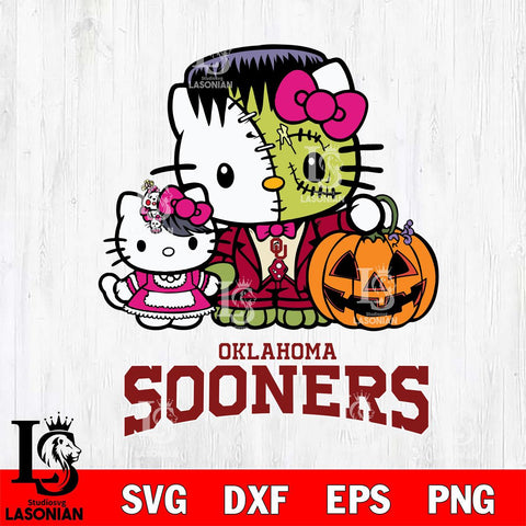 Oklahoma Sooners Hello Kitty Horror 10 Svg Eps Dxf Png File, Digital Download