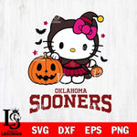 Oklahoma Sooners Hello Kitty Horror 1 Svg Eps Dxf Png File, Digital Download