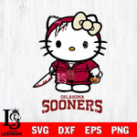 Oklahoma Sooners Hello Kitty Horror 5 Svg Eps Dxf Png File, Digital Download