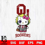 Oklahoma Sooners Hello Kitty Horror 8 Svg Eps Dxf Png File, Digital Download