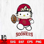 Oklahoma Sooners Hello Kitty NCAA 4 Svg Eps Dxf Png File, Digital Download, Instant Download