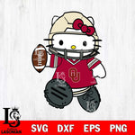 Oklahoma Sooners Hello Kitty sport Svg Eps Dxf Png File, NCAA svg, Digital Download, Instant Download