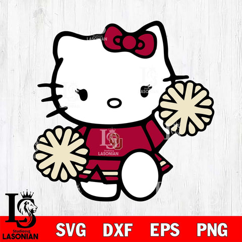 Oklahoma Sooners Hello Kitty sport 4 Svg Eps Dxf Png File, NCAA svg, Digital Download, Instant Download