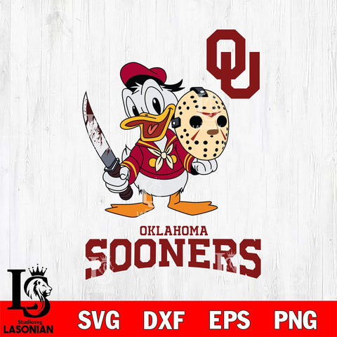 Oklahoma Sooners Jason Voorhees 12 Svg Eps Dxf Png File, Digital Download