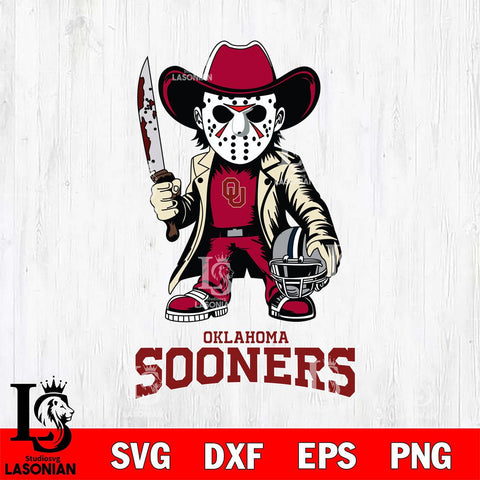 Oklahoma Sooners Jason Voorhees 3 Svg Eps Dxf Png File, Digital Download