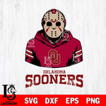 Oklahoma Sooners Jason Voorhees 4 Svg Eps Dxf Png File, Digital Download