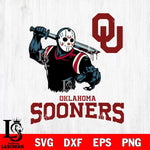 Oklahoma Sooners Jason Voorhees 5 Svg Eps Dxf Png File, Digital Download