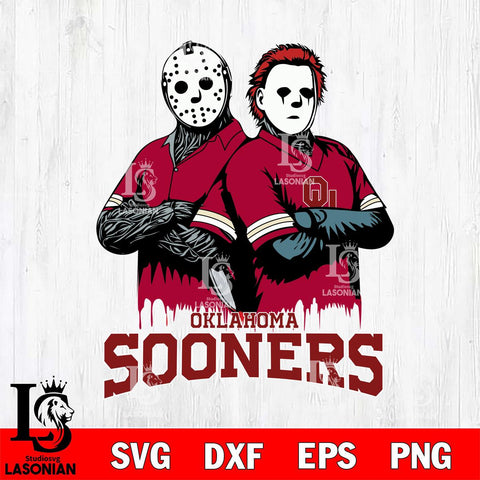 Oklahoma Sooners Jason Voorhees 8 Svg Eps Dxf Png File, Digital Download