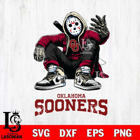 Oklahoma Sooners Jason Voorhees Halloween SVG Svg Eps Dxf Png File, Digital Download, Instant Download