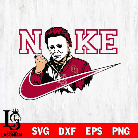 Oklahoma Sooners Michael Myers Nike Svg Eps Dxf Png File, Digital Download, Instant Download