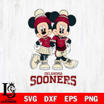 Oklahoma Sooners Mickey And Minnie Mouse Football Svg Eps Dxf Png File, NCAA svg , File Cut , Digital Download , Instant Download, Cut Svg Files