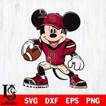 Oklahoma Sooners Mickey Mouse Svg Eps Dxf Png File, NCAA svg, Digital Download, Instant Download