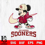 Oklahoma Sooners Mickey Mouse NIKE, Svg Eps Dxf Png File, Digital Download