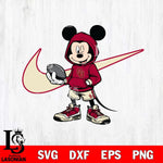 Oklahoma Sooners Mickey Wearing Hoodie Sport Svg Eps Dxf Png File, NCAA svg, Digital Download, Instant Download