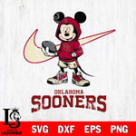 Oklahoma Sooners Mikey Mouse Disney NIKE, Svg Eps Dxf Png File, Digital Download