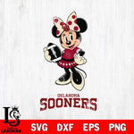 Oklahoma Sooners Minnie Mouse, Svg Eps Dxf Png File, Digital Download